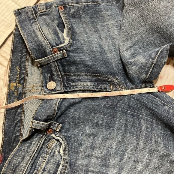 7 FOR ALL MANKIND women’s boot cut flare denim jeans size 27 Vintage Y2K GUC - Picture 9 of 16